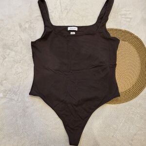 Babaton Chocolate Brown Bodysuit